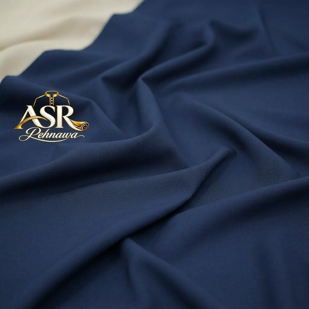 Four Season Blue Double Collar & Cuff Stitched Shalwar Kameez
