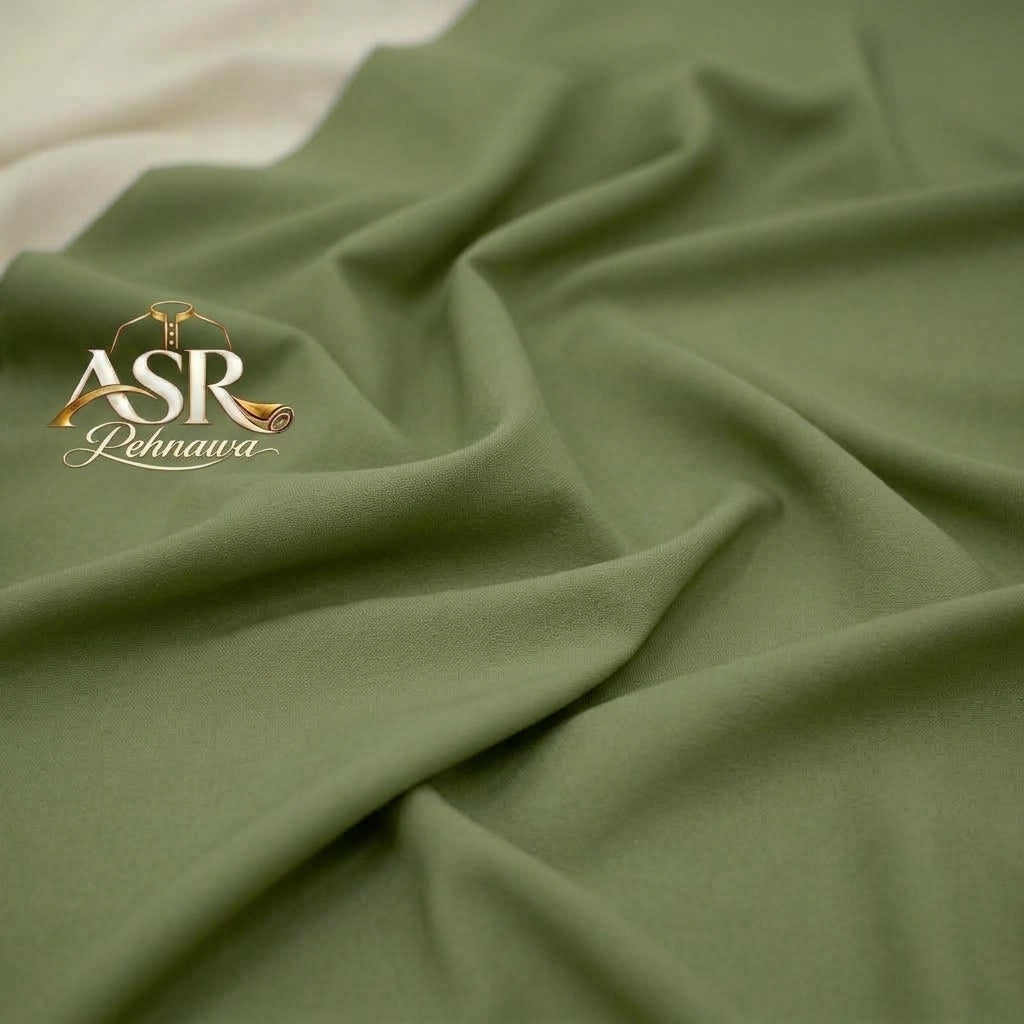 Four Season Olive Green Triple Button Stitched Shalwar Kameez